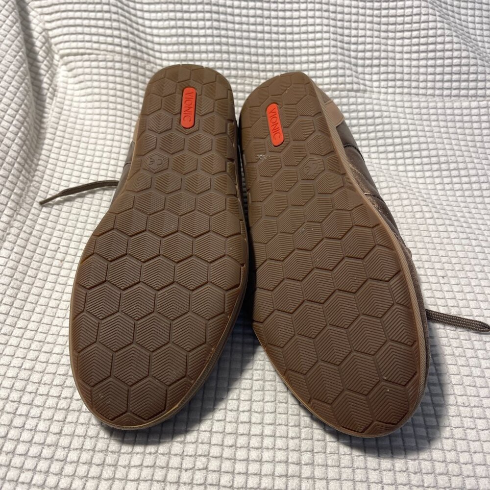Vionic‎ Willa Sneakers Women 9.5 Bronze Metallic Leather Orthaheel 555WILLA - Picture 2 of 9
